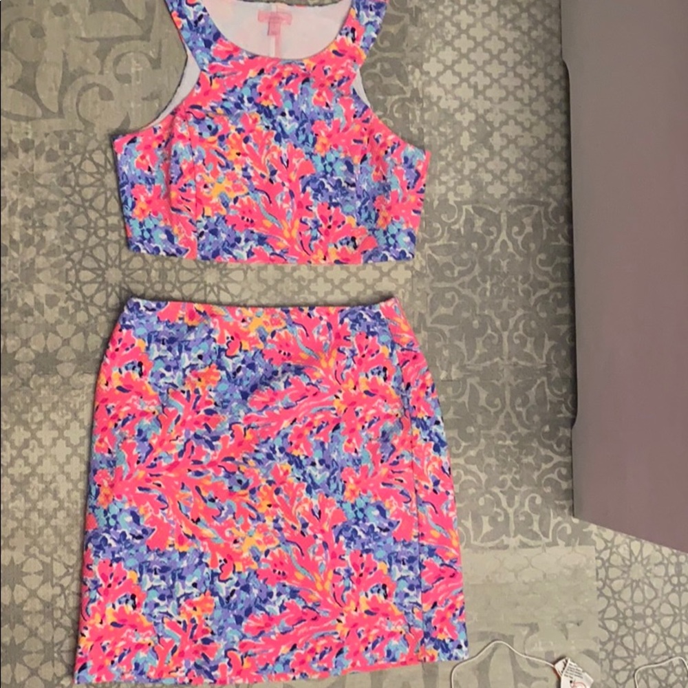 Lily Pulitzer two piece crop set